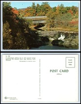 VERMONT Postcard - Bellows Falls, Old Covered Bridge P9 - £3.10 GBP