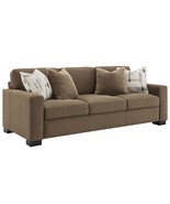 Darya 89&quot; Sofa w/4 Pillows, Brown Suede Fabric - $27,500.85 MXN
