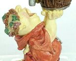 Vtg Monk Drinking From Barrel Keg Wine Grapes Man Cave Wine Stopper 5.5" - $64.99