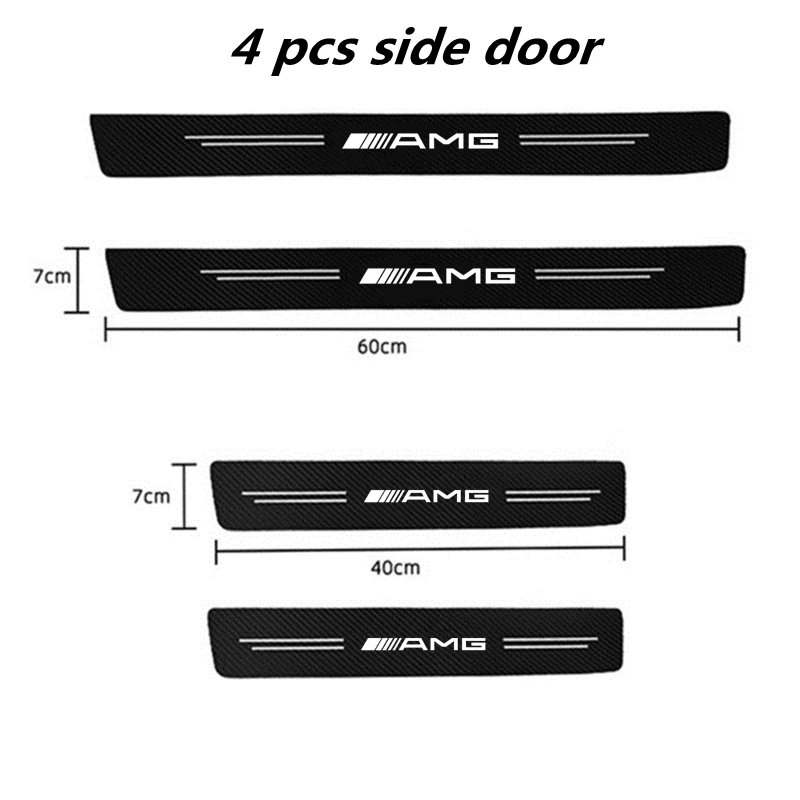 4Pcs   Car Sticker Strip Auto Door Threshold for Benz AMG W211 W203 W204 W210 W1 - £58.73 GBP