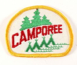 Vintage Camporee Small Twill Scenic Boy Scouts America BSA Camp Patch - £9.18 GBP