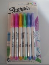 Sharpie S•note 6ct Creative Marker Precise &amp; Broad Lines Versatile 2-in-1 (6675) - £6.89 GBP