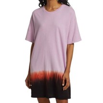Raquel Allegra Purple Horizon Ombré Tie Dye T-Shirt Dress Size 2 - £64.03 GBP