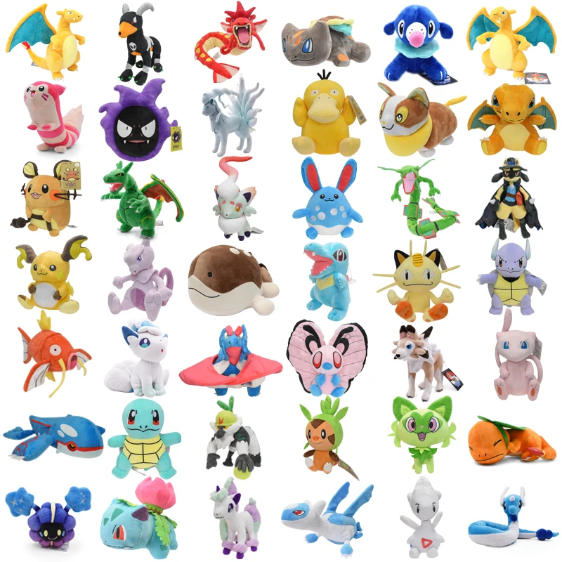 41 Styles Pokemon Plush Toys Charizard Rayquaza Dragonair Charmander Squirtle - £11.70 GBP+