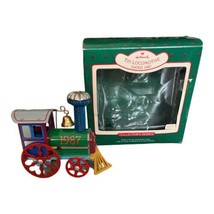 Vintage Hallmark Christmas Ornament Tin Locomotive 1987 Train Sixth in Series - £5.59 GBP