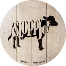 Cows Make Sloppy Joes Novelty Metal Mini Circle Magnet CM-1067 - $12.95