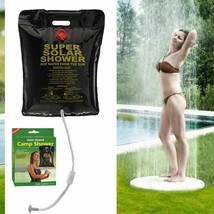 1 Portable Shower Heated Bag Solar Water Heater Outdoor Bath Camping Cam... - £11.57 GBP