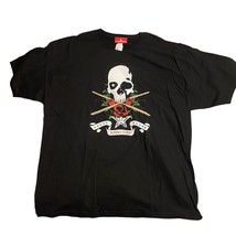 Vintage Ropeadope Men&#39;s T-shirt Skull L.A. Sunset Strip Size 2XL - $39.59