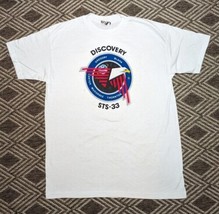 Vintage 1989 NASA Discovery STS-33 Space Shuttle Single Stitch T-Shirt Adult XL - £73.66 GBP