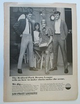 1966 Vtg Fashion Print Ad Fashion Lee Prest Leesures Bedford Park Drama Mod - £5.53 GBP
