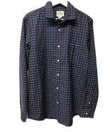 St. Johns Bay Mens NEW Blue Navy Plaid Button Down Shirt NWT Boys/ Young... - $17.00 CAD