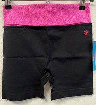 ShoSho Sho Active Shorts Women’s, L/XL, Black with Pink Waist Band NWT - £10.30 GBP