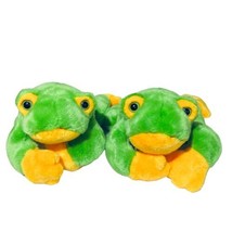 VTG 1998 Twins Plush Beanie Buddies Frogs TY Smoochy 16” Stuffed Animal Toy - £15.83 GBP