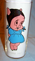 1973 Pepsi Petunia Pig Drinking Glass-White Lettering-Warner Bros-Lot 14 - £11.00 GBP
