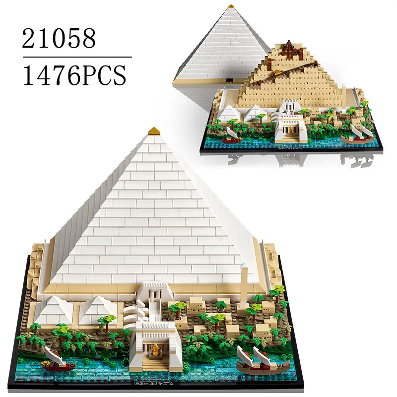 New Classic 21058 The Great Pyramid of Giza Model Building Blocks Set DIY - £138.86 GBP