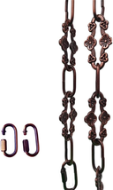 WOERFU 30 Inch Antique Red Bronze Decorative Plum Buckle Chain for Hanging Light - £15.57 GBP