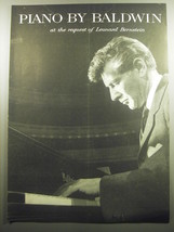 1958 Baldwin Piano Ad - Piano by Baldwin at the request of Leonard Bernstein - £14.49 GBP