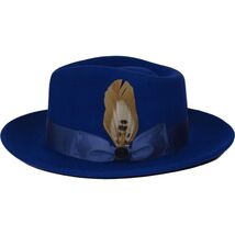 Bruno Capelo Hat Australian Wool Fedora Teardrop Crushable Bel Air BL593 Royal image 2