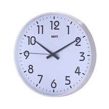 Unity Fradley 30 cm 12-inch Silent Sweep Modern Wall Clock, White  - $53.00