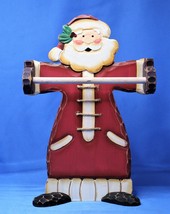 Santa Card Holder 9.5 inches tall Christmas Wooden - £3.91 GBP