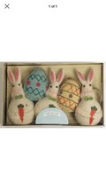 Bunny Boulevard Easter Garland 6 Foot Bunnies Eggs Fabric So Cute! - £22.50 GBP
