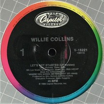 WILLIE COLLINS &quot;LET&#39;S GET STARTED&quot; 1986 VINYL 12&quot; SINGLE V-15221 ~RARE~ ... - £14.13 GBP