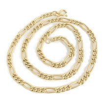 Authenticity Guarantee 
Italian Figaro Chain Necklace 14K Yellow Gold, 17 Inc... - £635.48 GBP