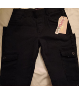 DreamStar - Black Super Stretch Pants with side pockets/. Girls Size 7 - $11.99