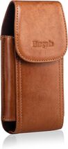 Hengwin Genuine Leather Cell Phone Holster Case with Belt Clip Fit for i... - $32.05
