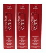 Hair Dye 3 Pack Color Charm Paints Semi-Permanent Hair Color  2 oz Red - $14.84