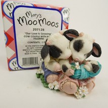 Mary’s Moo Moos OUR LOVE IS GROWING cow couple with baby 1996 box 207128 QAKM2 - £7.83 GBP