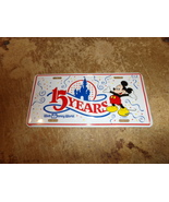 vintage aluminum 15 years walt disney world license plate new - $15.00