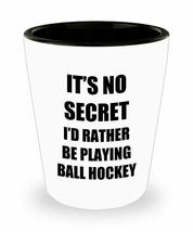 Ball Hockey Shot Glass Sport Fan Lover Funny Gift Idea For Liquor Lover Alcohol  - $12.84