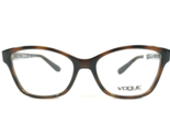 Vogue Brille Rahmen VO2998 2386 Brown Schildplatt Cat Eye Voll Felge 52-... - $55.73