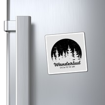 Custom Magnets Wanderlust Show Me the Way Design Black White Circle Fore... - £8.20 GBP+