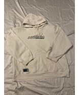 Nautica Jeans Co Mens Hoodie Sweatshirt  Whitr Full Zip Drawstring 2XL - $34.19 CAD