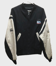 Fox NFL Sunday 5 WNYW New York Black Vintage 90s Taffeta Sports Zip Jack... - £44.95 GBP