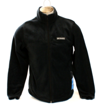 Columbia Black Mount Grant Zip Front Fleece Jacket Men&#39;s Size Small S - $89.09