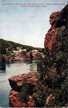 Old Man Of The Dalles St Croix Minnesota Postcard Unposted - £7.81 GBP