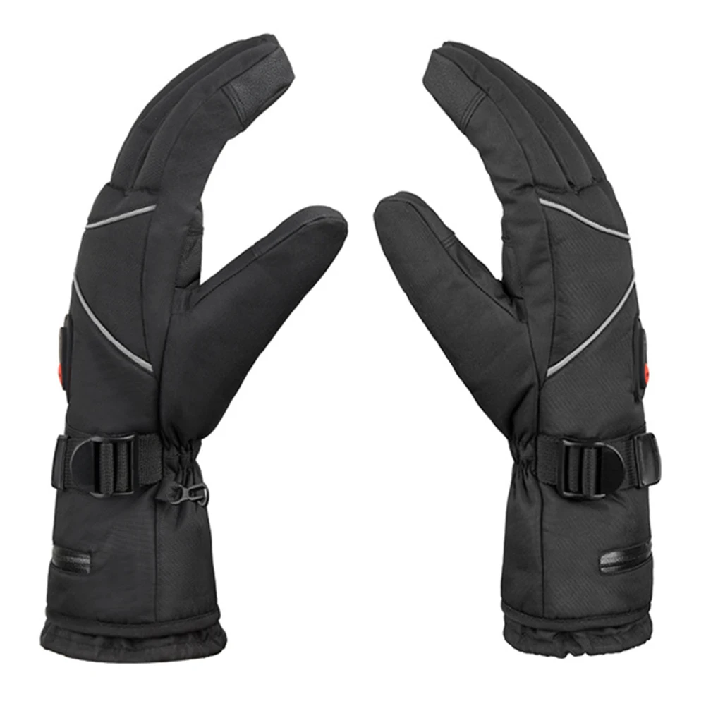 Oves waterproof electric heating gloves windproof touchscreen 3 speed men women for ski thumb200