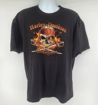 Harley-Davidson Orlando Skull Pirate Shirt Size 3XL Black - £17.86 GBP