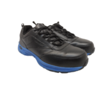 Reebok Work Men&#39;s Ateron Cross Trainer Work Shoes Black/Blue Leather Siz... - $56.99