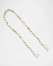 Woven Chain &amp; Fabric Bag Charm Strap - $127.00