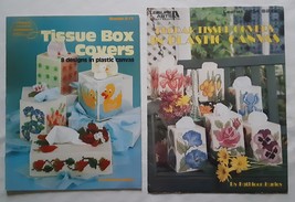 Pattern Books for Tissue Box Covers in Plastic Canvas - set of 2 Leaflets - Used - $3.00