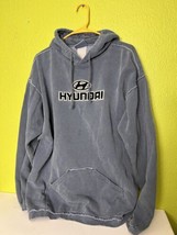 Vintage Hyundai Spellout Hoodie Sweatshirt Pullover Mens 2XL - £46.30 GBP