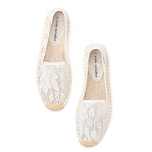 Womens Flats Shoes Espadrille Zapatillas Mujer Sapatos Fashion Lace Hand-made Wo - £40.94 GBP