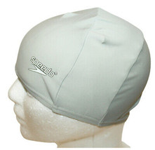 Gray Silver Speedo Lycra Swim Cap - Stretch + UV Sun Protection - Adult ... - $12.00