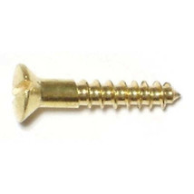 #4 x 5/8&quot; Brass Slotted Oval Head Wood Screws (36 pcs.) - $12.61