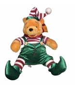Winnie The Pooh Christmas Elf Jingle Bell plush  Disney Store Exclusive 15&quot; - £21.89 GBP