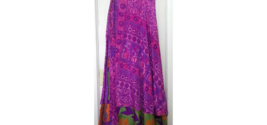 Indian Sari Wrap Skirt New Without Tags - £23.94 GBP